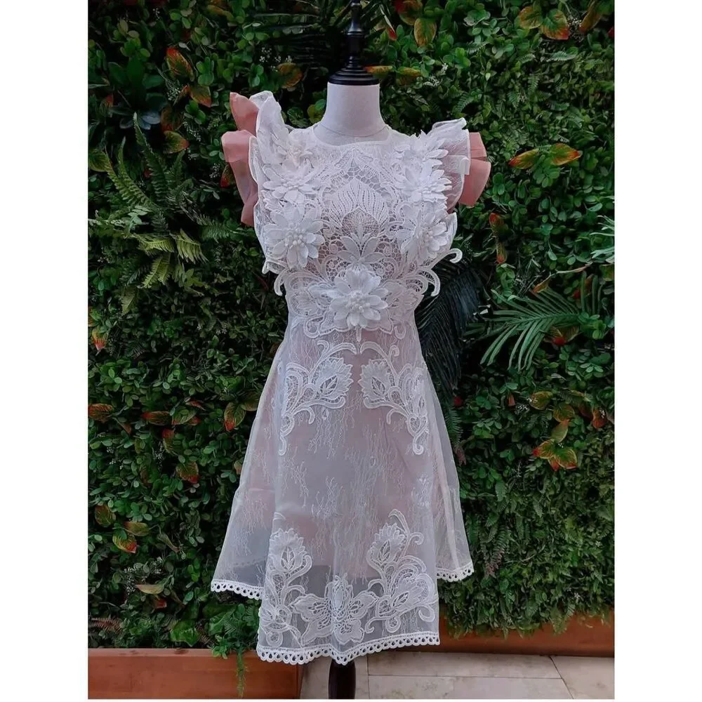 Aimili Lace Lined Dress - Picture 2 of 14